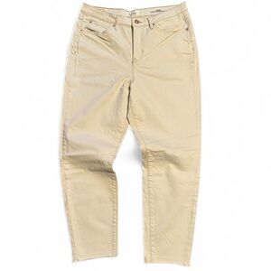 Nicole Miller SOHO High Rise Ankle Skinny Jeans in Cream